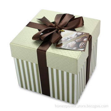 Gift Box with Revolving Style, Made of Rigid Cardboard, Suitable for Chocolate and Gift Packaging